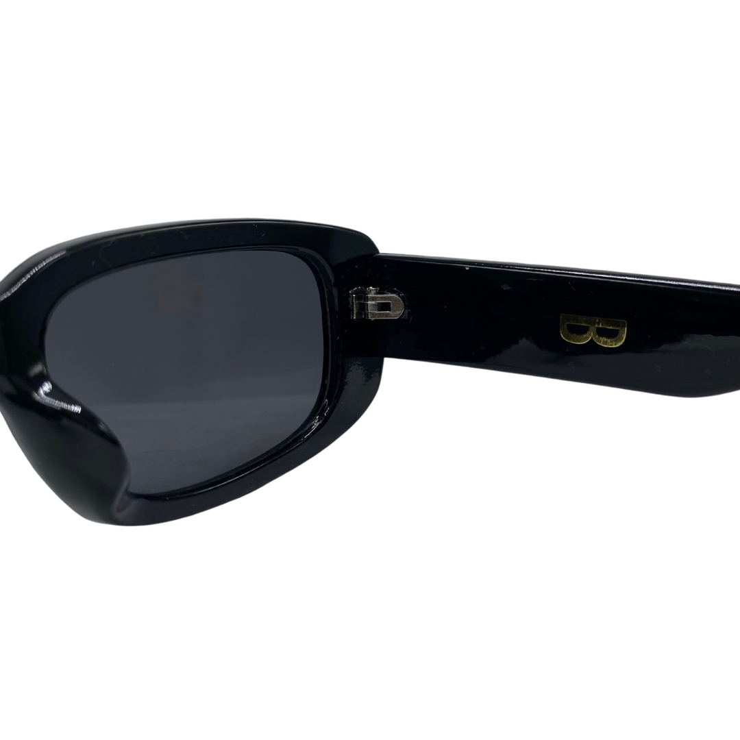 Lentes de sol Blinders Black Dope con marco redondo negro y lentes negros, estilo unisex UV400 - Blinders Online Store