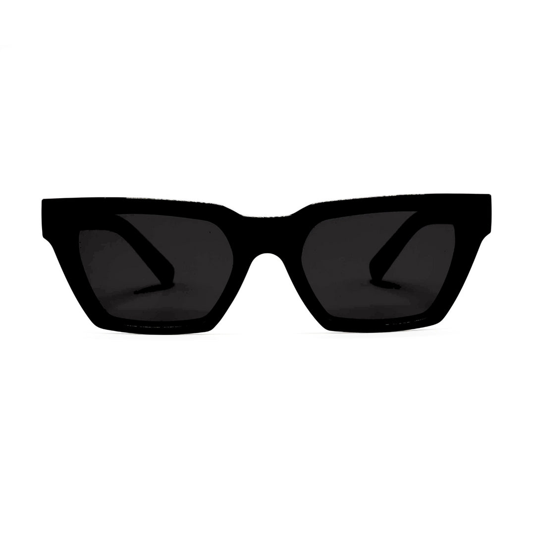 Lentes de sol Blinders Black Travis con marco negro y lentes negros, estilo unisex UV400