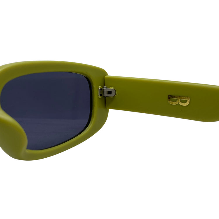 Lentes de sol Blinders Herb Dope con marco redondo verde y lentes negros, estilo unisex UV400 - Blinders Online Store