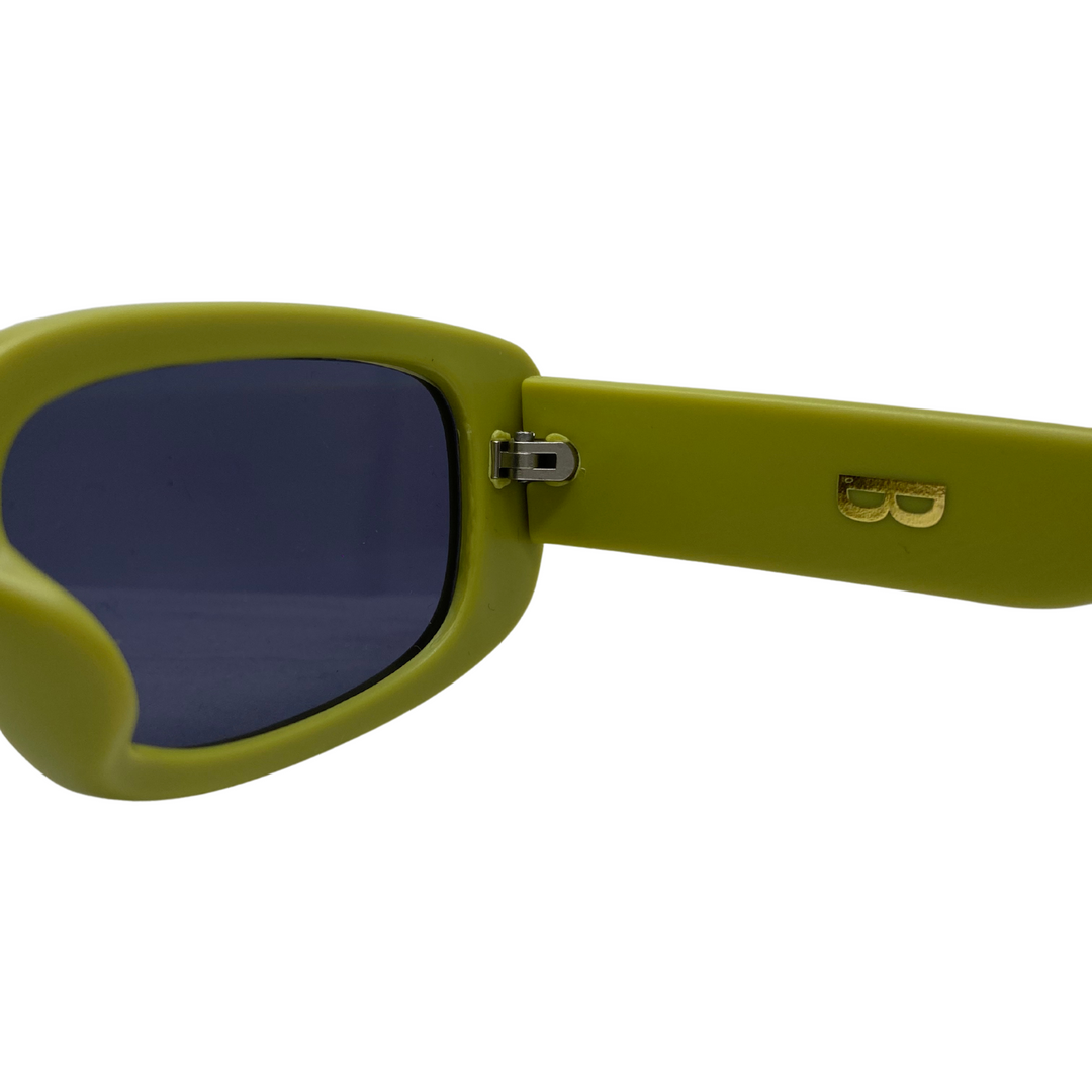 Lentes de sol Blinders Herb Dope con marco redondo verde y lentes negros, estilo unisex UV400 - Blinders Online Store