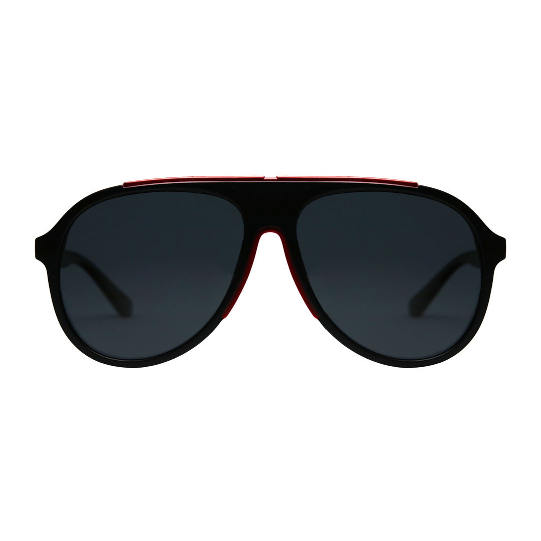 Lentes de sol ovalados unisex negros grandes Volcano Diamond - Blinders Online Store