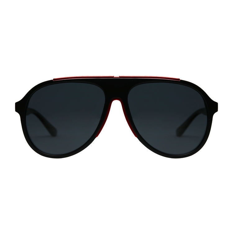 Lentes de sol ovalados unisex negros grandes Volcano Diamond - Blinders Online Store