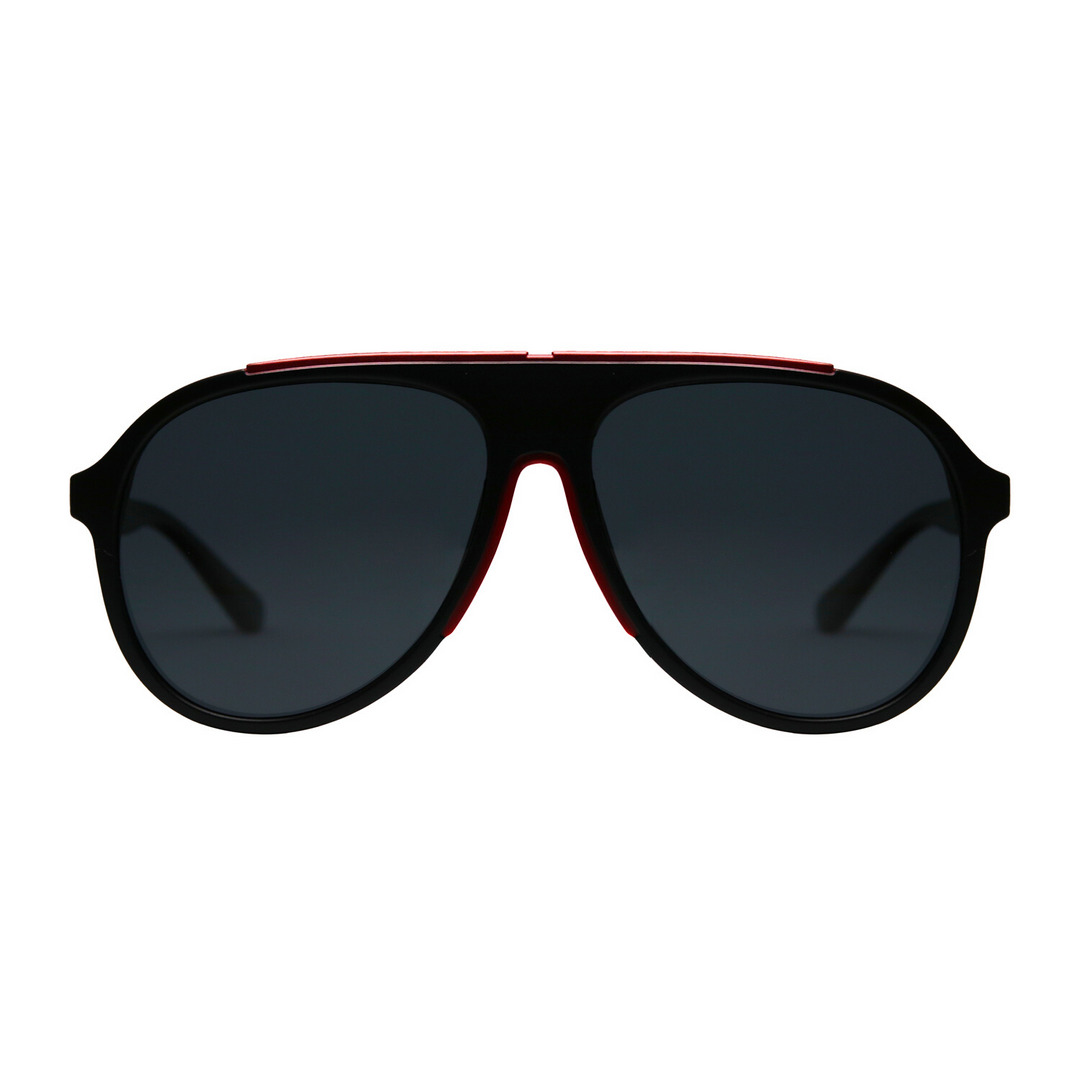 Lentes de sol ovalados unisex negros grandes Volcano Diamond - Blinders Online Store