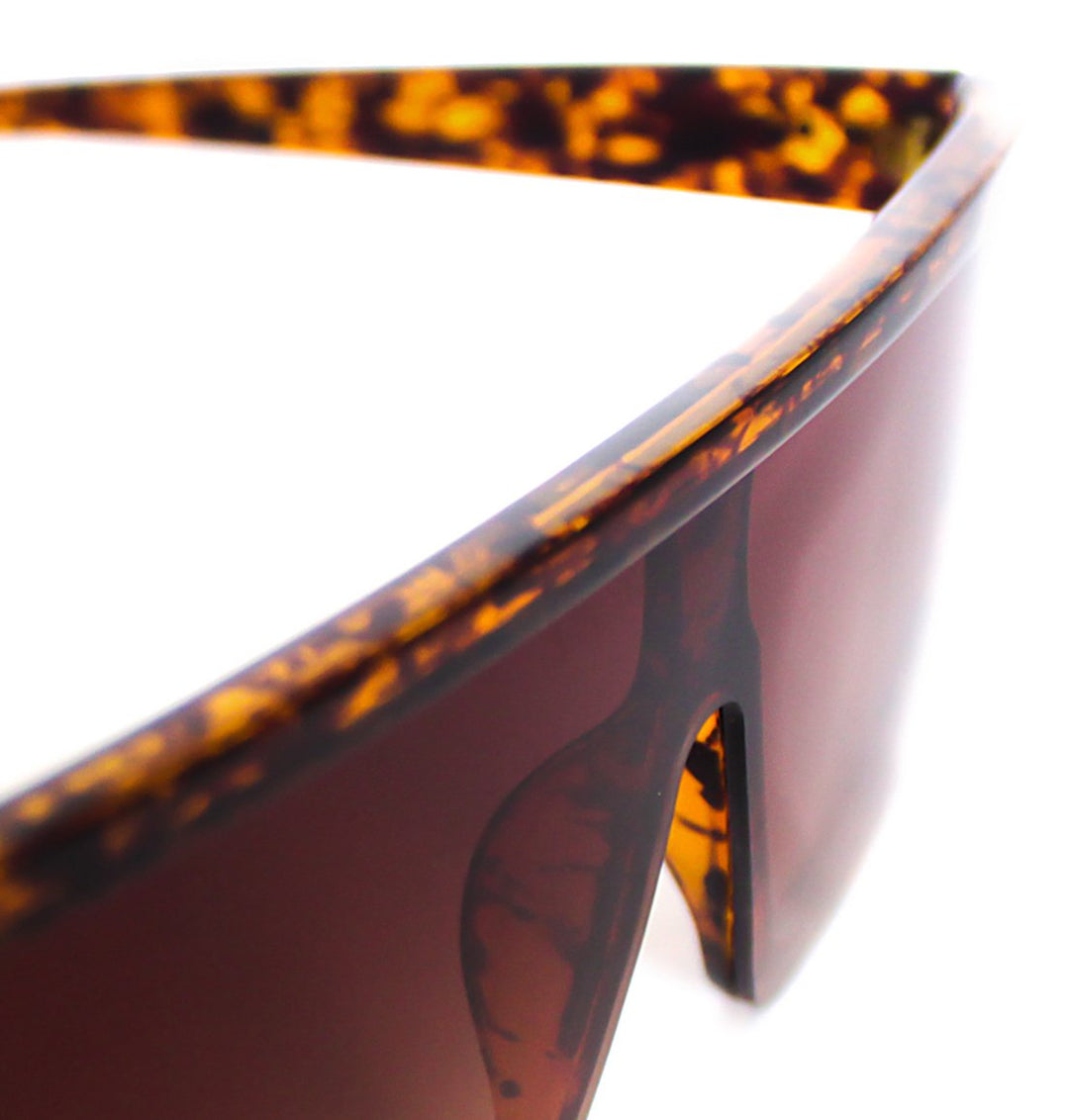 Lentes de sol cuadrados marrones grandes Carey Nuke - Blinders Online Store