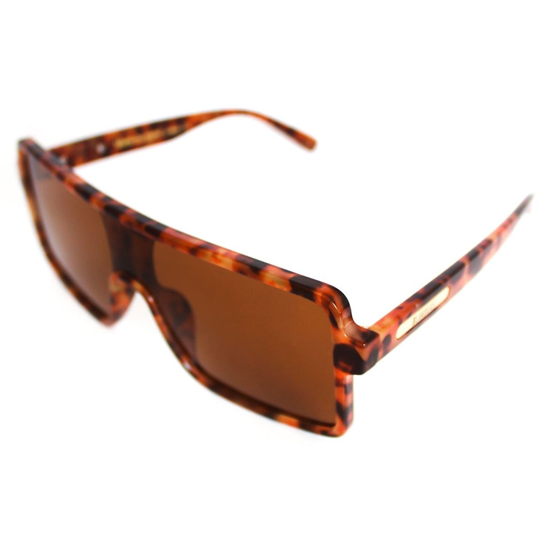 Lentes de sol rectangulares grandes unisex animal print Gold Gradient Campers - Blinders Online Store