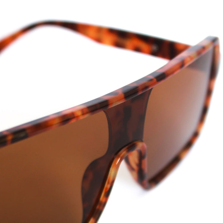 Lentes de sol rectangulares grandes unisex animal print Gold Gradient Campers - Blinders Online Store
