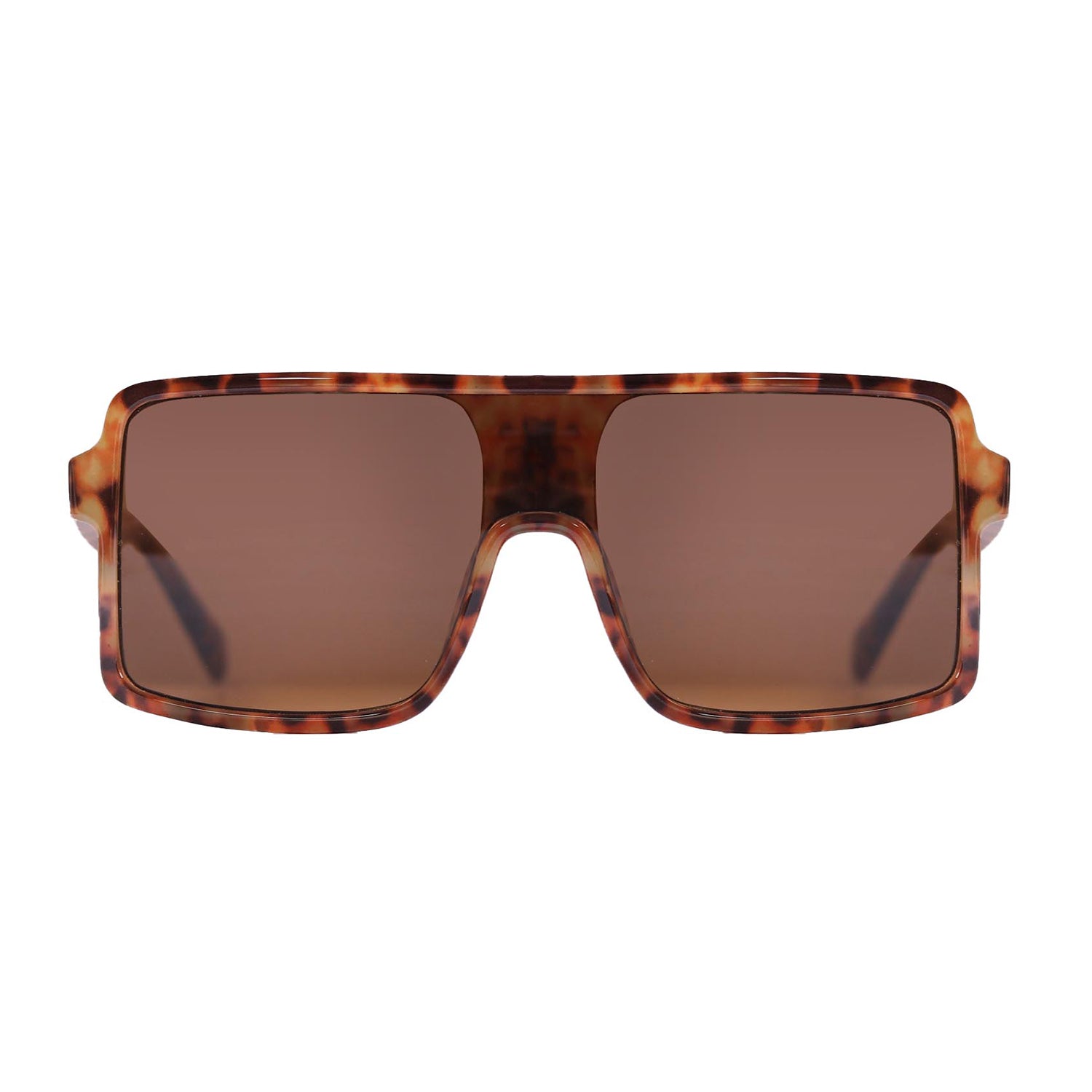 Lentes de sol rectangulares grandes unisex animal print Gold Gradient Campers - Blinders Online Store