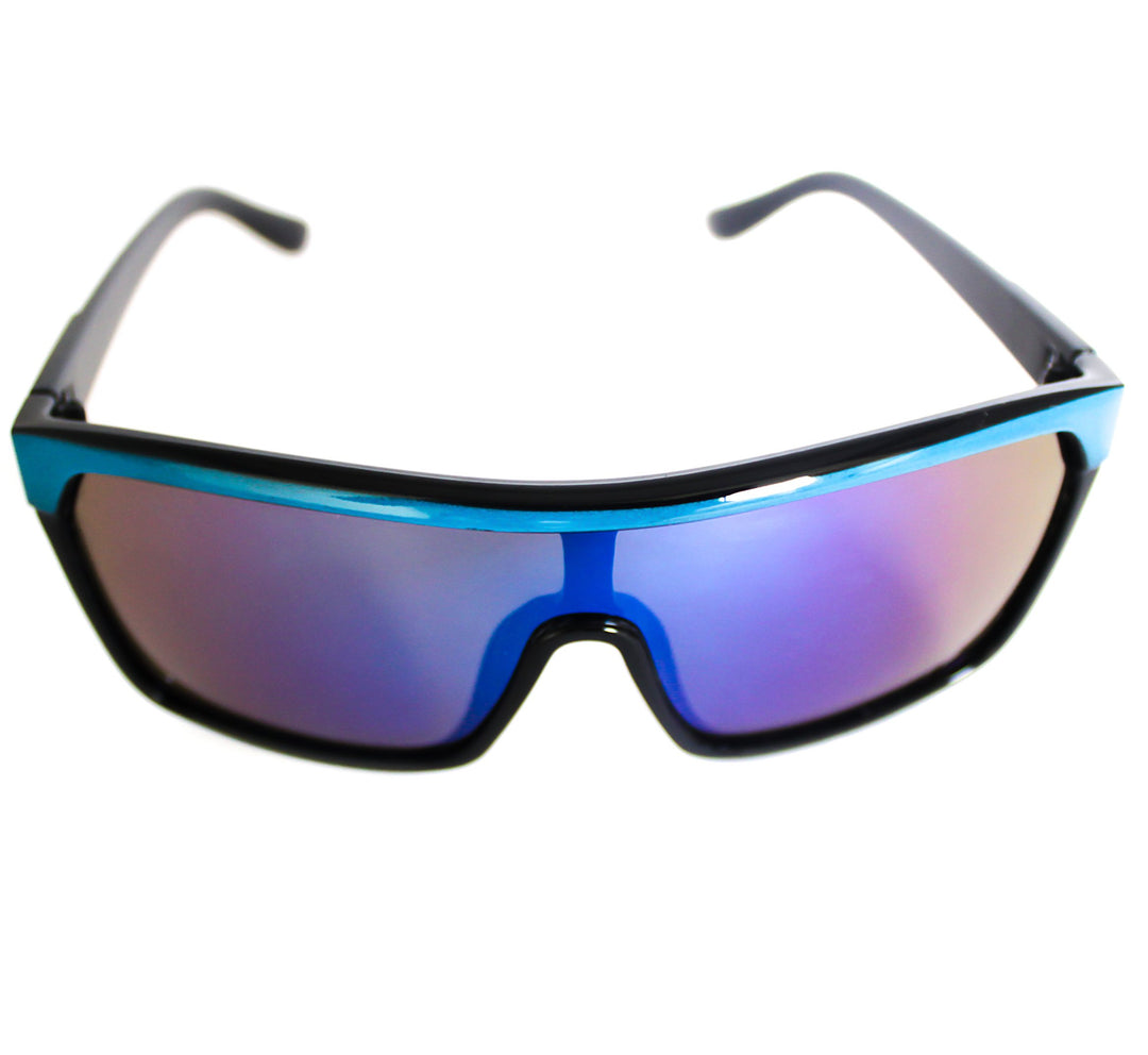 Lentes de sol rectangulares largos azules Ocean Wave - Blinders Online Store