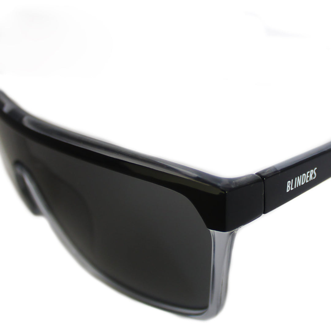 Lentes de sol rectangulares largos negros Dark Wave - Blinders Online Store