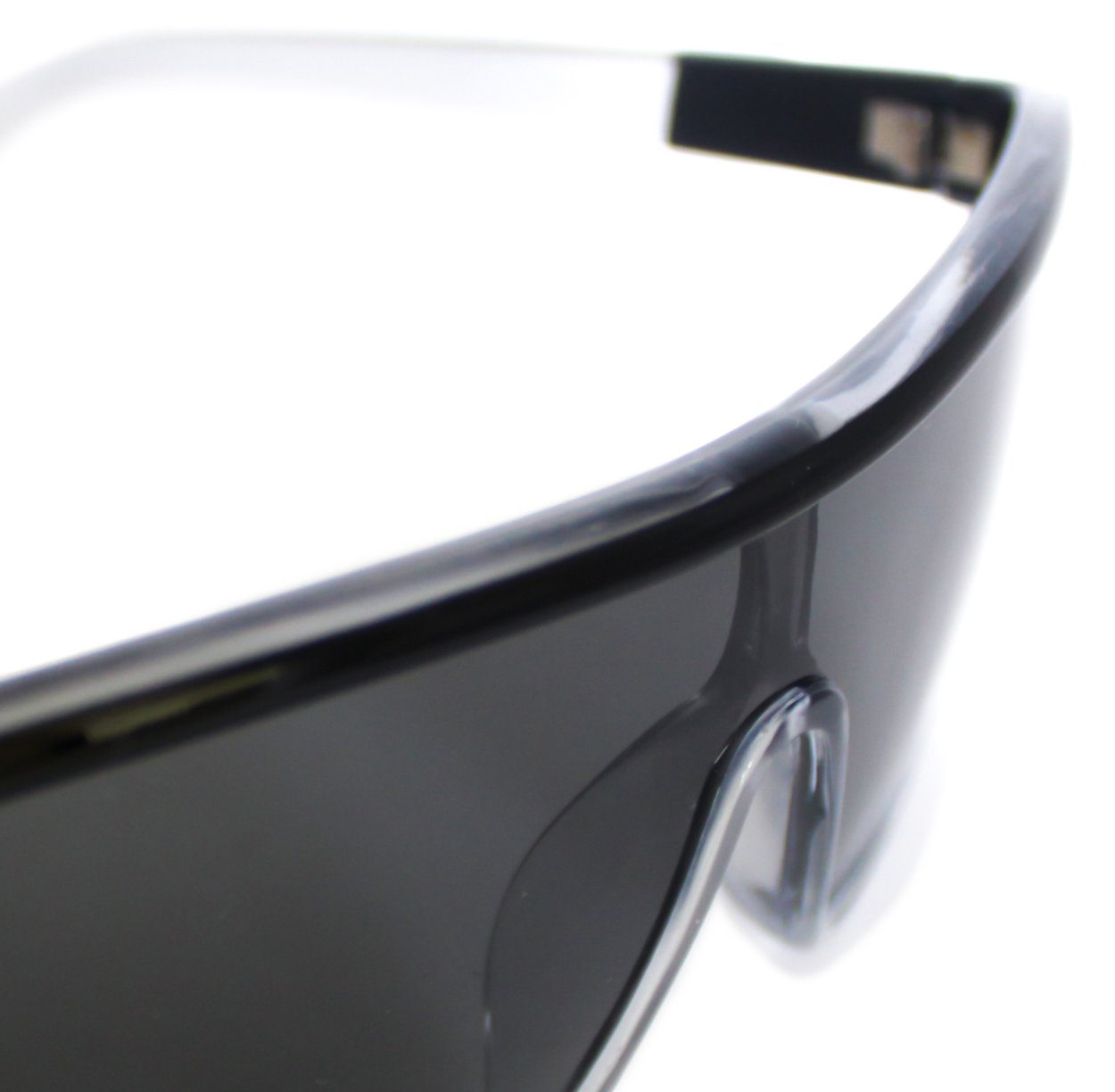 Lentes de sol rectangulares largos negros Dark Wave - Blinders Online Store