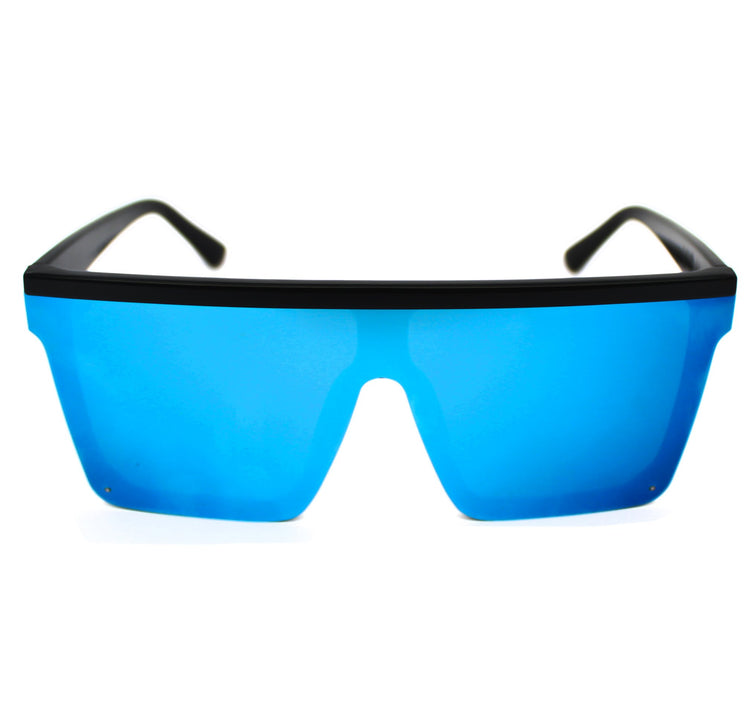 Lentes de sol cuadrados grandes azules Indigo Nuke - Blinders Online Store