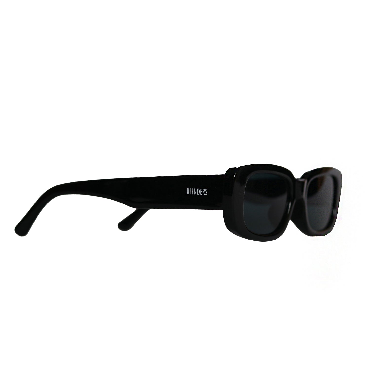 Lentes de sol Blinders Black Dope con marco redondo negro y lentes negros, estilo unisex UV400 - Blinders Online Store