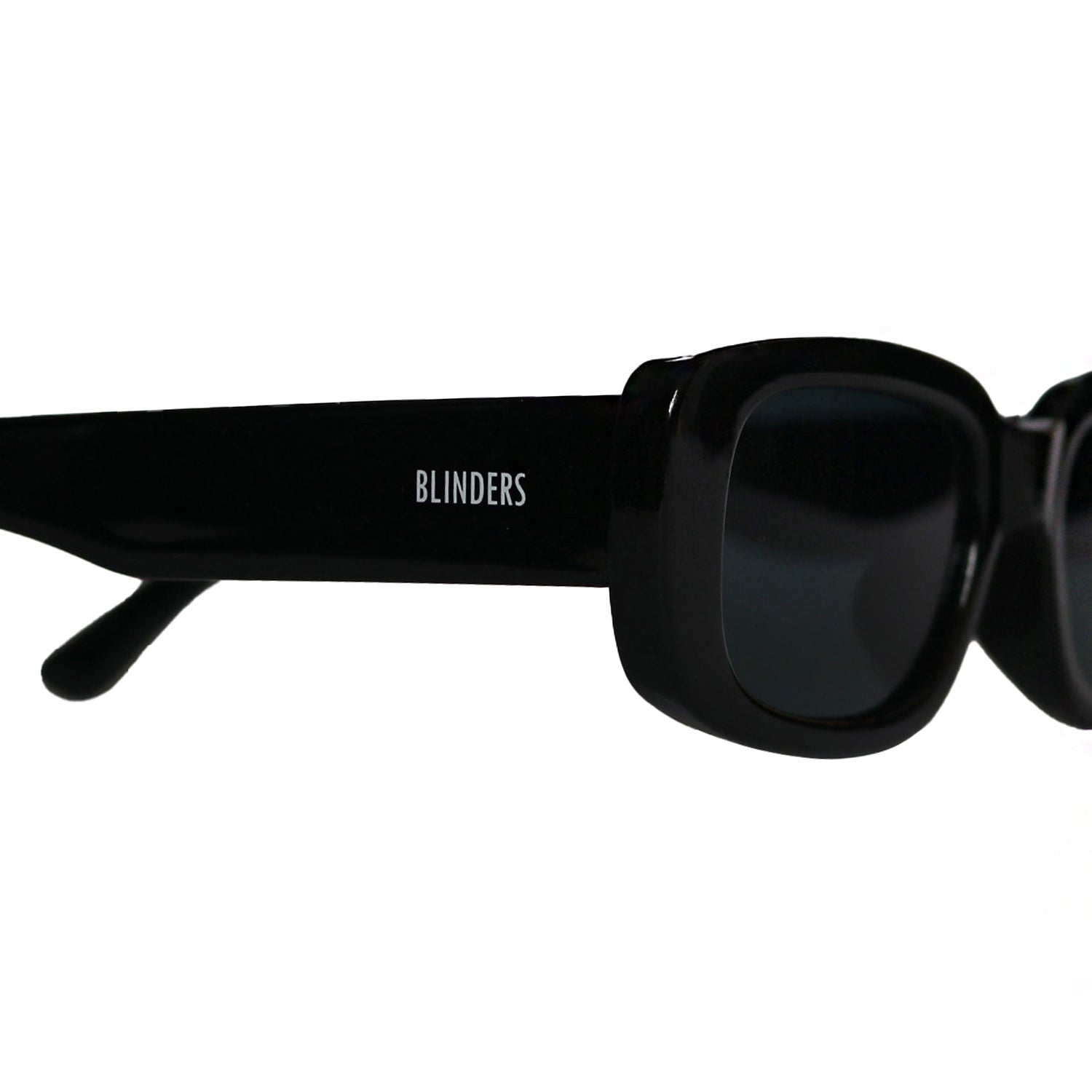 Lentes de sol Blinders Black Dope con marco redondo negro y lentes negros, estilo unisex UV400 - Blinders Online Store