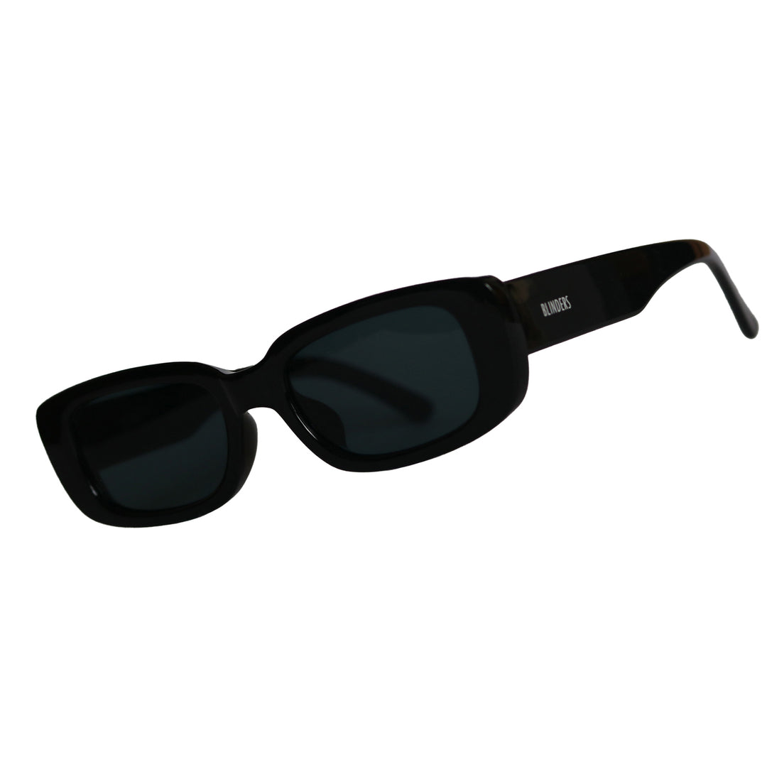 Lentes de sol Blinders Black Dope con marco redondo negro y lentes negros, estilo unisex UV400 - Blinders Online Store