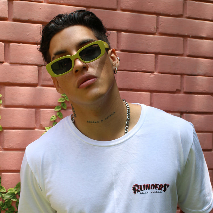 Lentes de sol Blinders Herb Dope con marco redondo verde y lentes negros, estilo unisex UV400 - Blinders Online Store