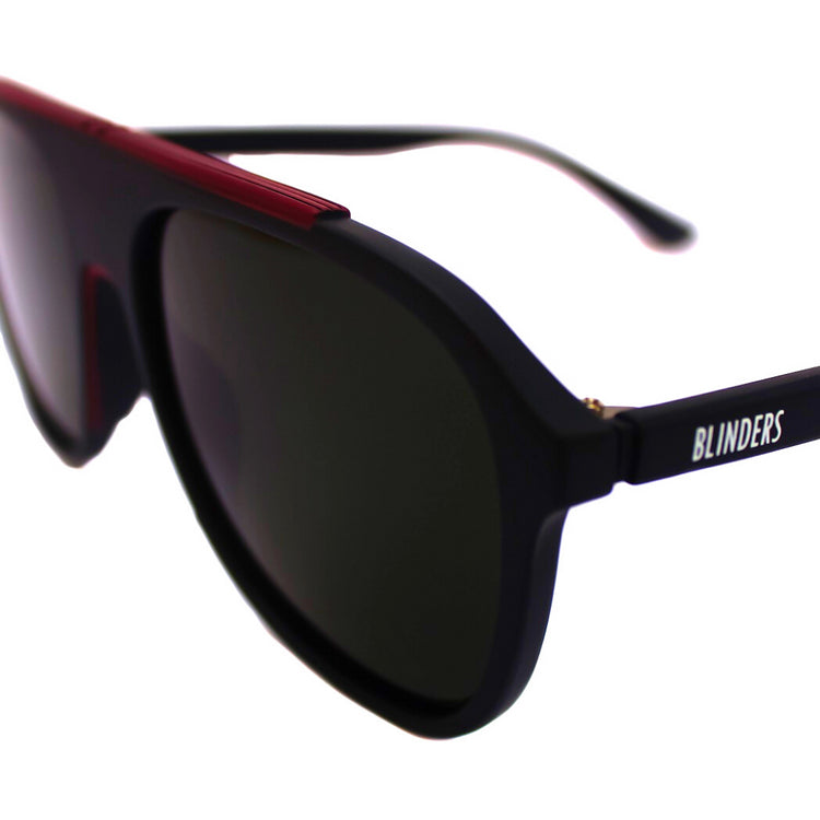 Lentes de sol ovalados unisex negros grandes Volcano Diamond - Blinders Online Store